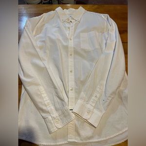 Gap XL Slim Fit white Oxford Dress Shirt